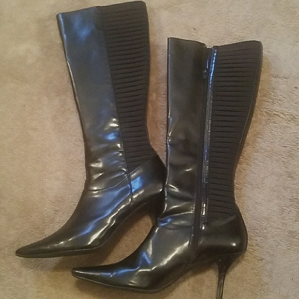 Calvin Klein Black knee high boots
